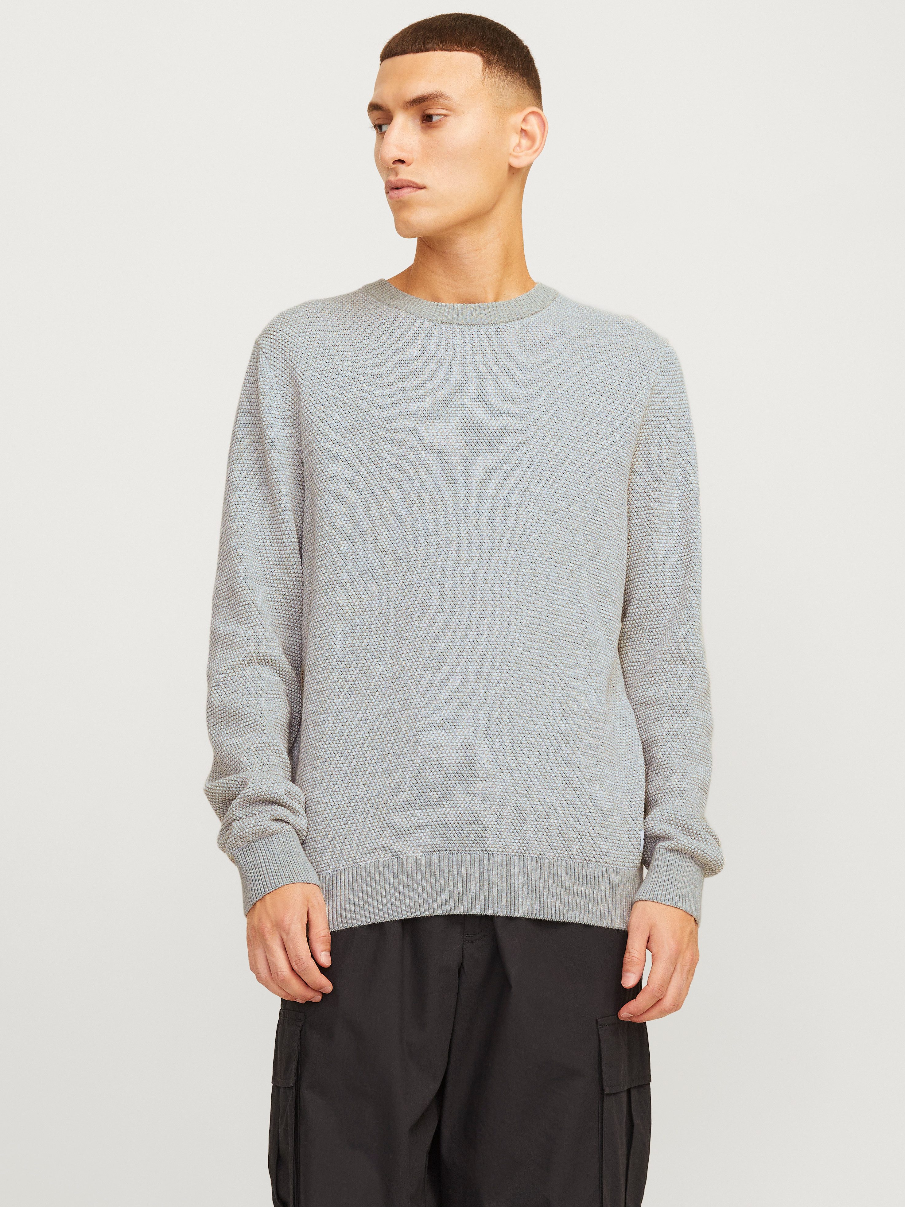 Jack & Jones Herren Rundhals Strickpullover JJEGLOBE KNIT CREW NECK - Regul günstig online kaufen