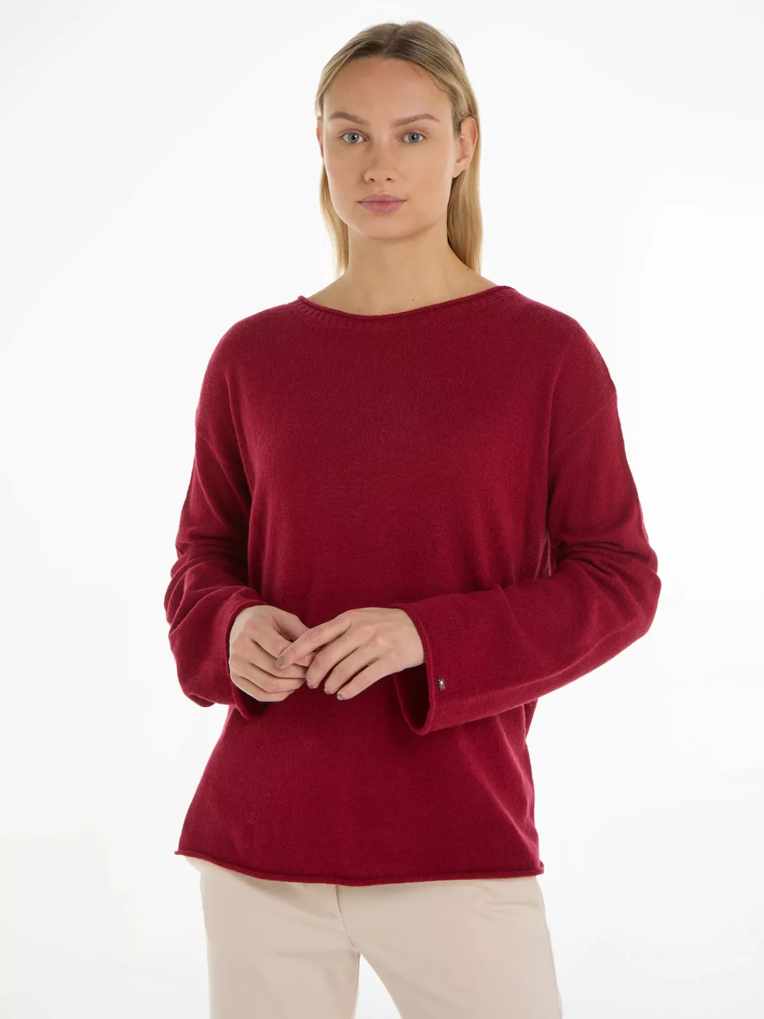 Tommy Hilfiger Strickpullover "SOFT WOOL BOAT-NK SWEATER", aus weicher Woll günstig online kaufen