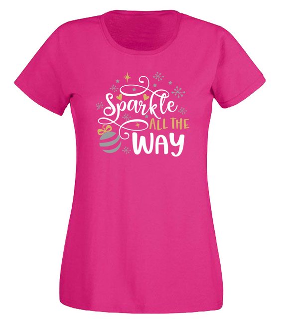 G-graphics T-Shirt Sparkle all the way Slim-fit Damen T-Shirt mit Weihnacht günstig online kaufen