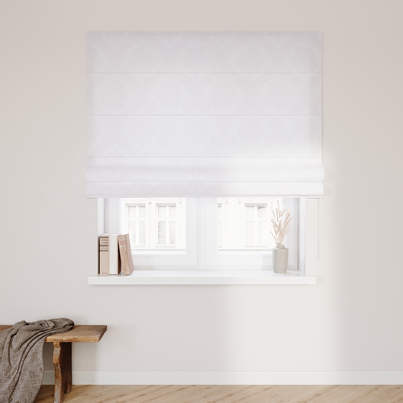 Dekoria Raffrollo Capri, weiß , 110 x 150 cm günstig online kaufen