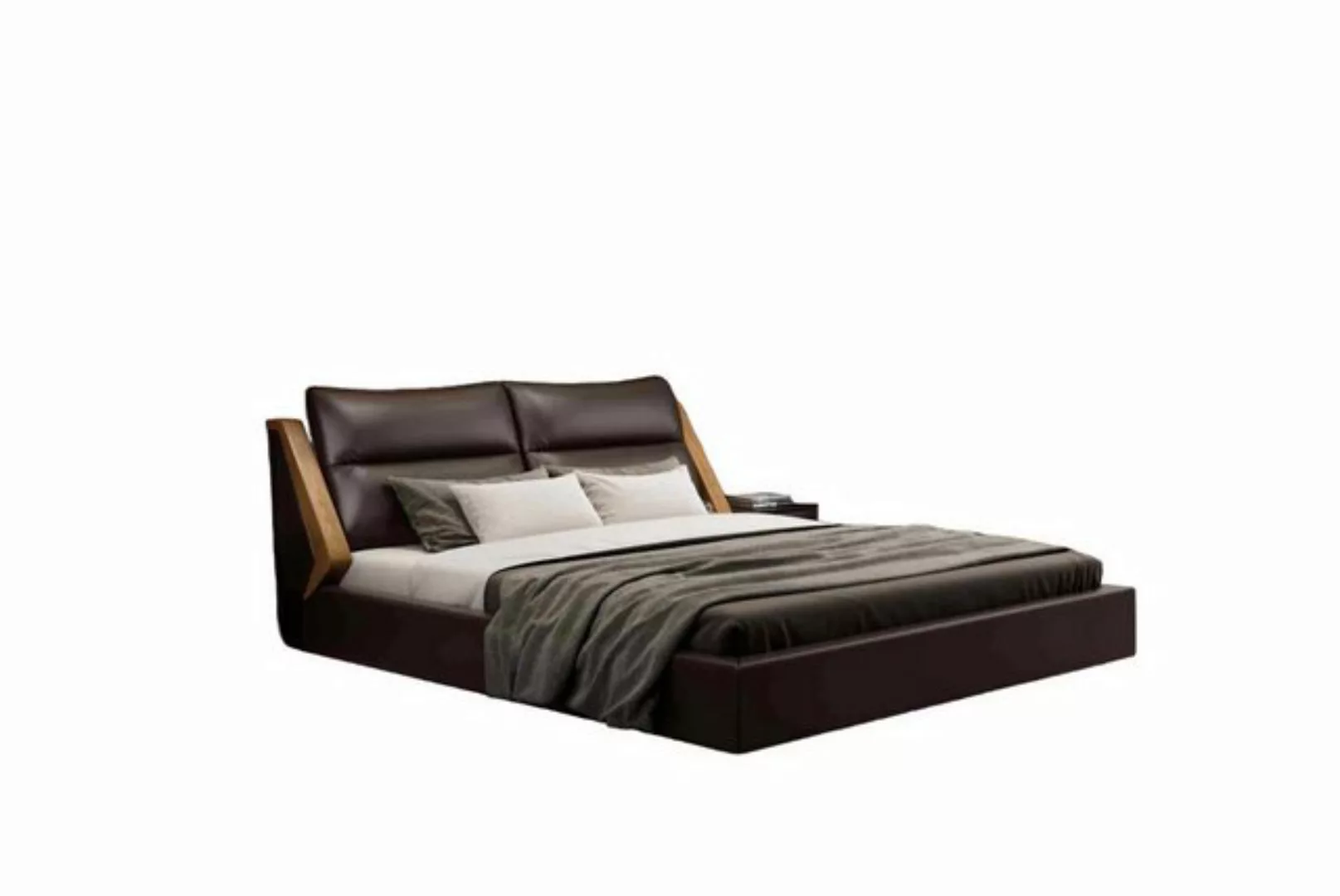 JVmoebel Bett Bett Polster Design Luxus Doppel Betten Schlafzimmer Leder So günstig online kaufen