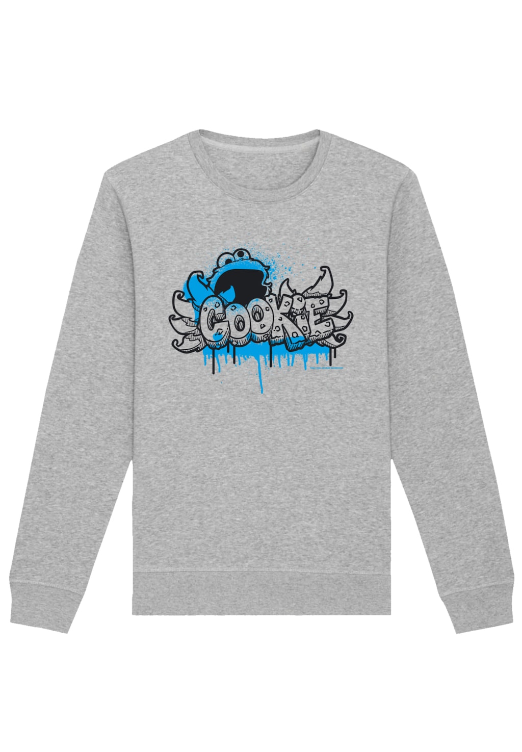 F4NT4STIC Sweatshirt "Sesamstraße Cookie Fingers Graffiti", Premium Qualitä günstig online kaufen