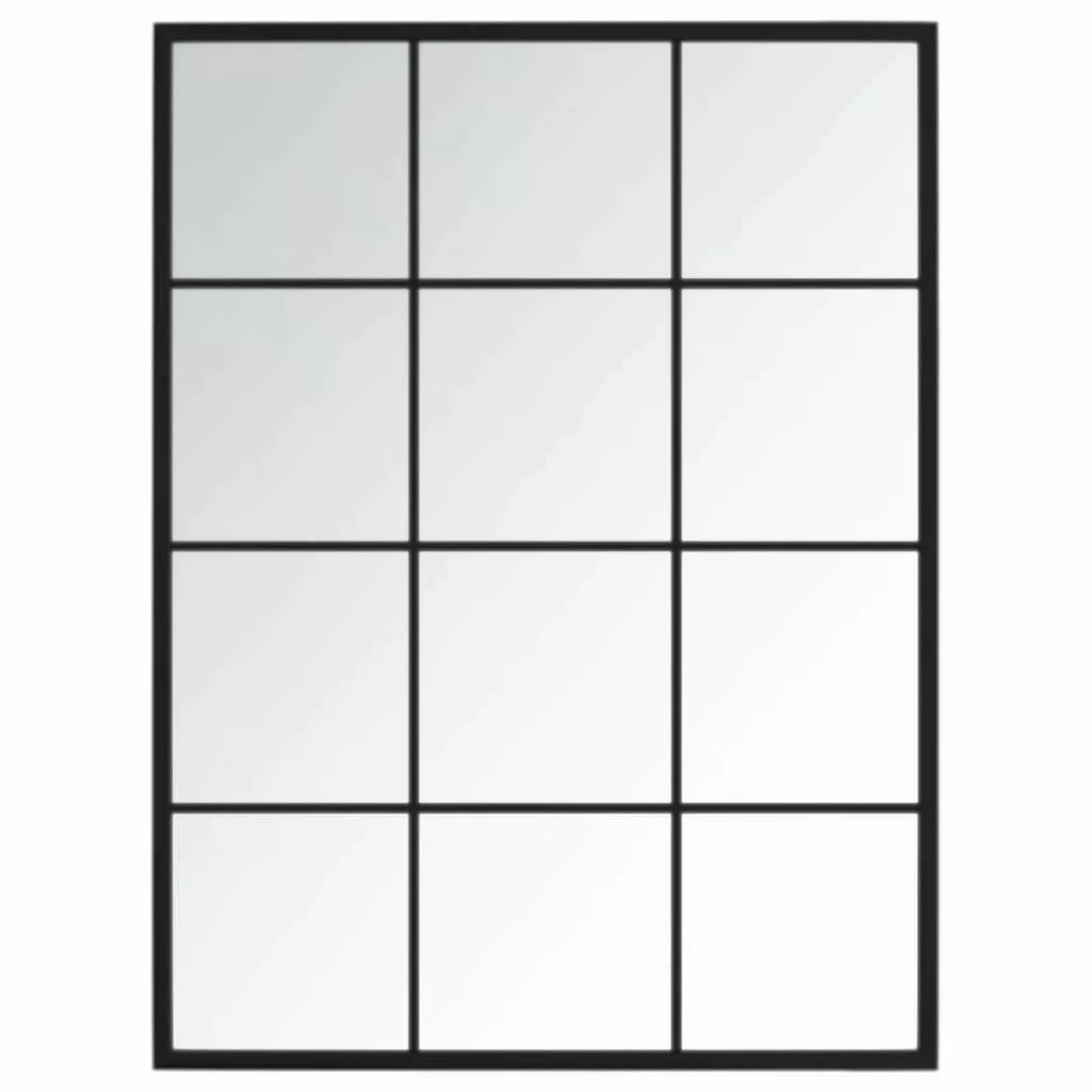 furnicato Wandspiegel Schwarz 80x60 cm Metall günstig online kaufen