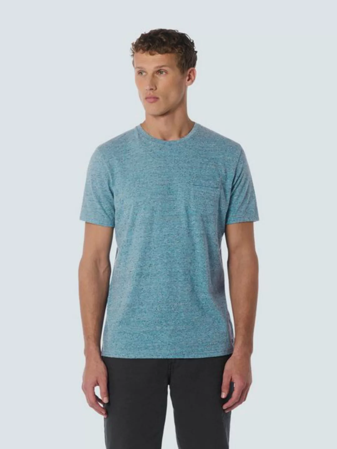 NO EXCESS T-Shirt mit Bursttasche in melierter Optik günstig online kaufen