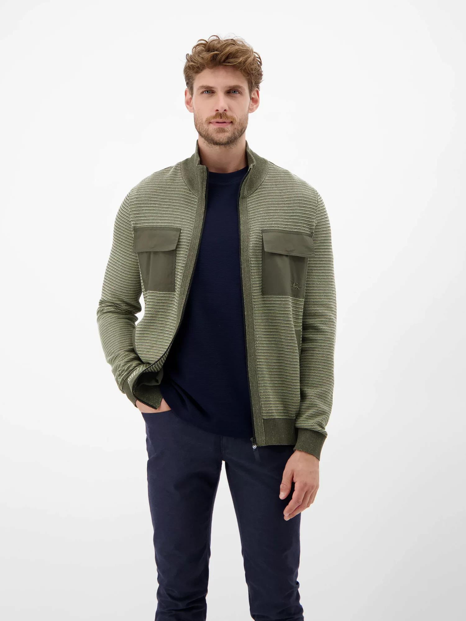 LERROS Strickjacke "LERROS Sportive Strickjacke für Herren" günstig online kaufen