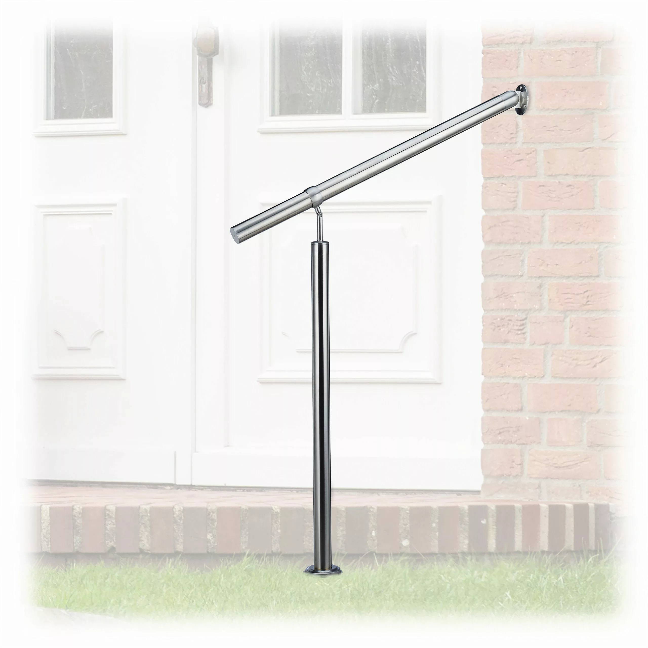 relaxdays Treppengeländer Edelstahl, 80 cm Länge, günstig online kaufen