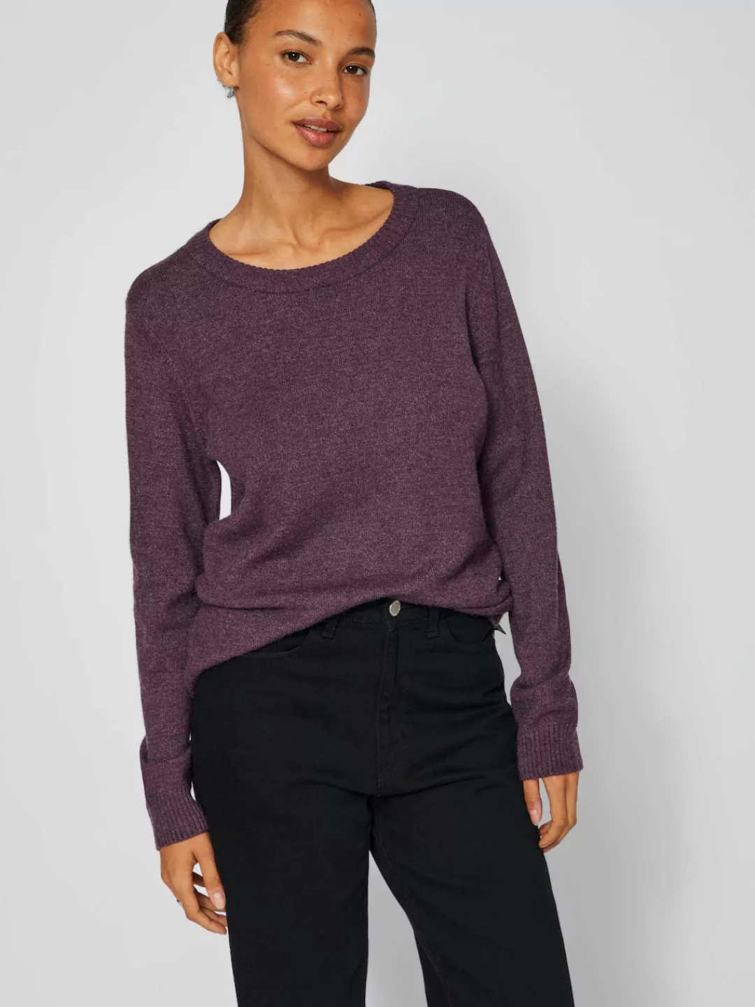 Vila Rundhalspullover VIRIL O-NECK L/S KNIT TOP - NOOS günstig online kaufen