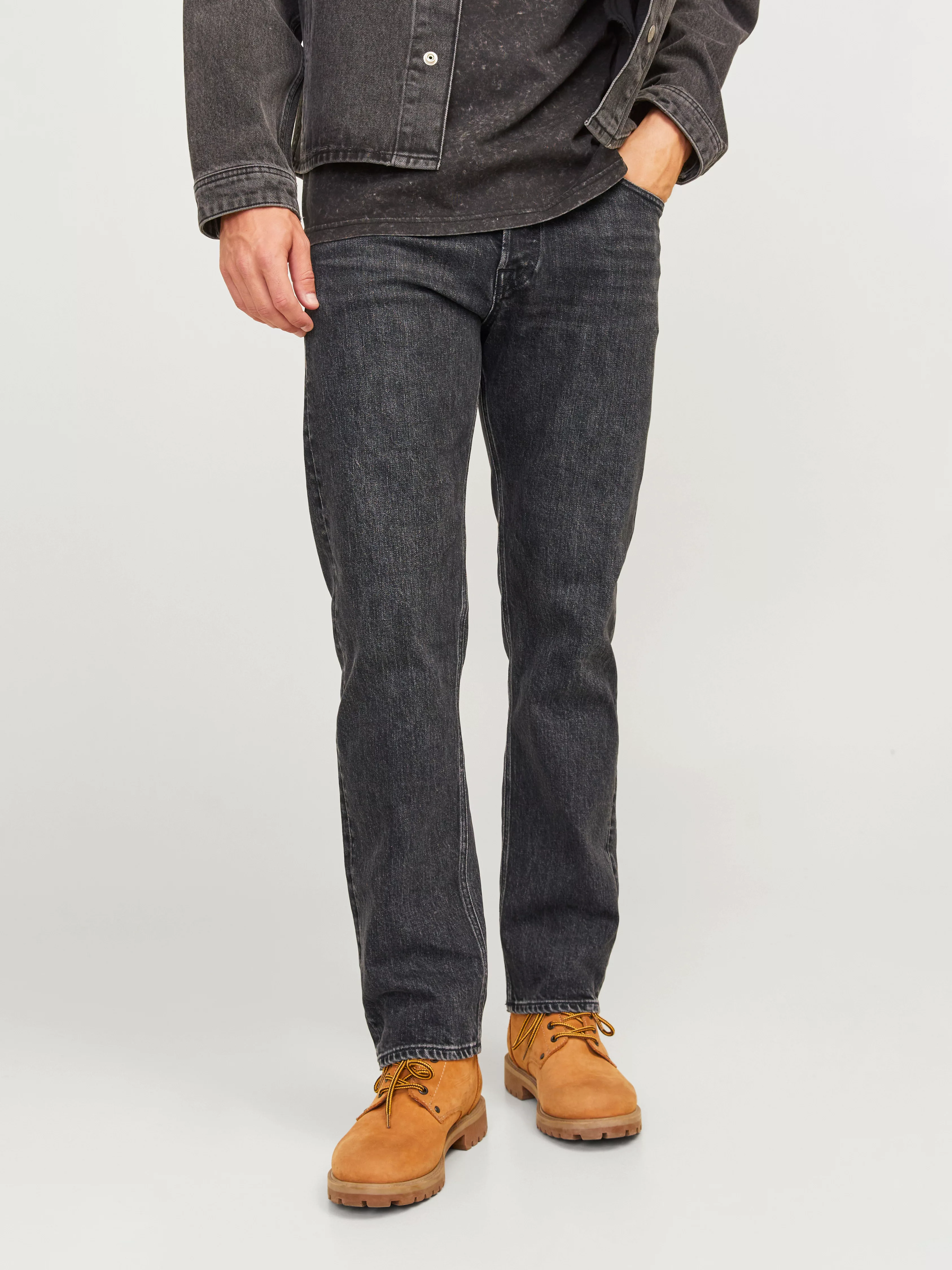 Jack & Jones Herren Jeans JJICHRIS JJCLASSIC AM 079 - Relaxed Fit - Schwarz günstig online kaufen