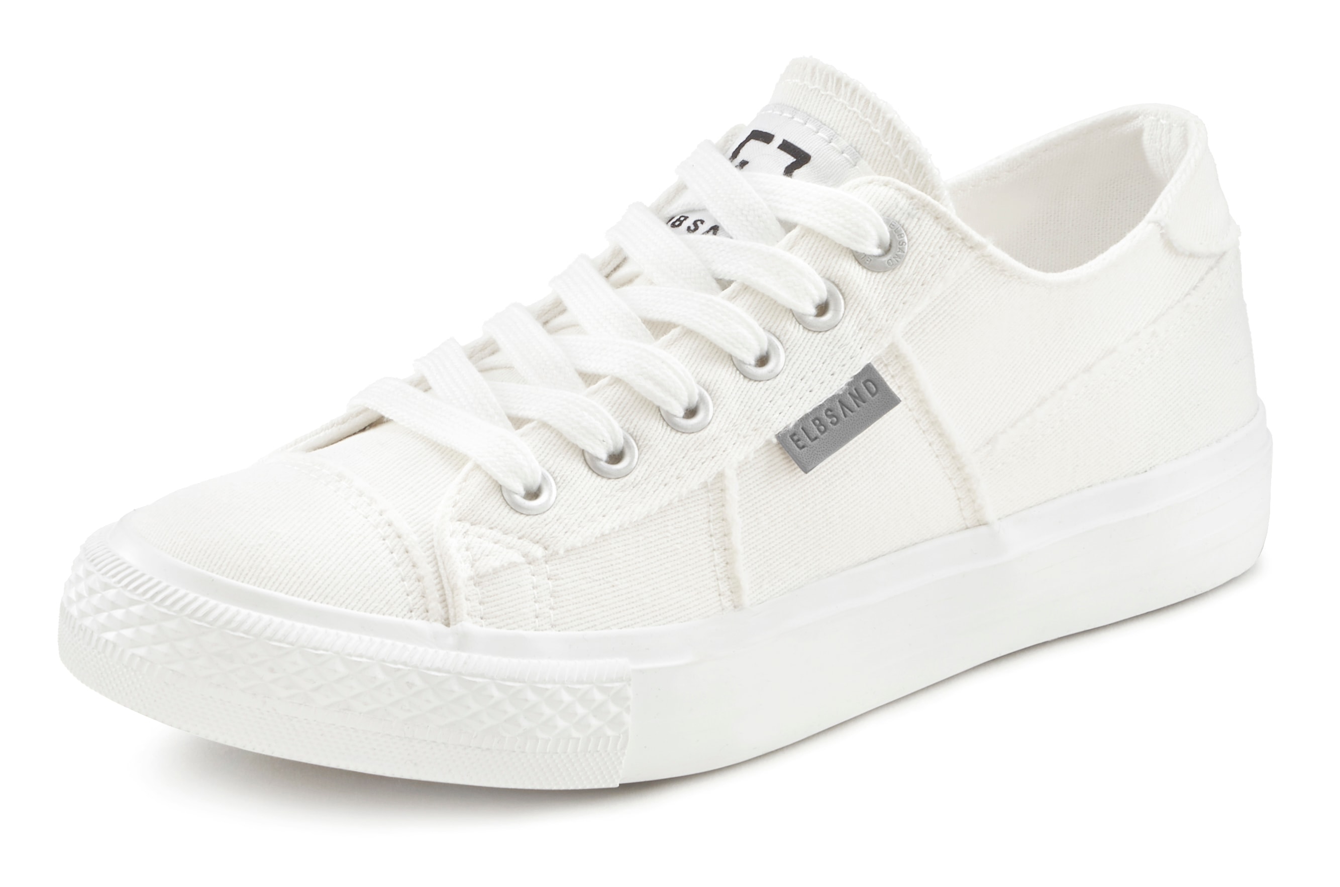 Elbsand Sneaker, Schnürhalbschuh, Freizeitschuh aus Textil, Used-Look VEGAN günstig online kaufen