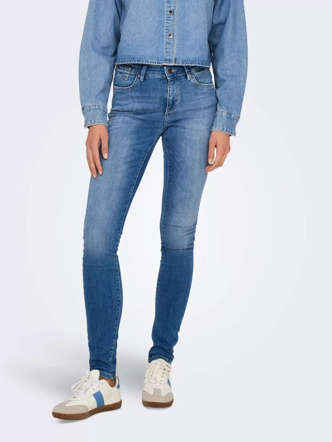 ONLY Skinny-fit-Jeans ONLBLUSH ICON COIN MID SK DNM CRO299NOOS günstig online kaufen