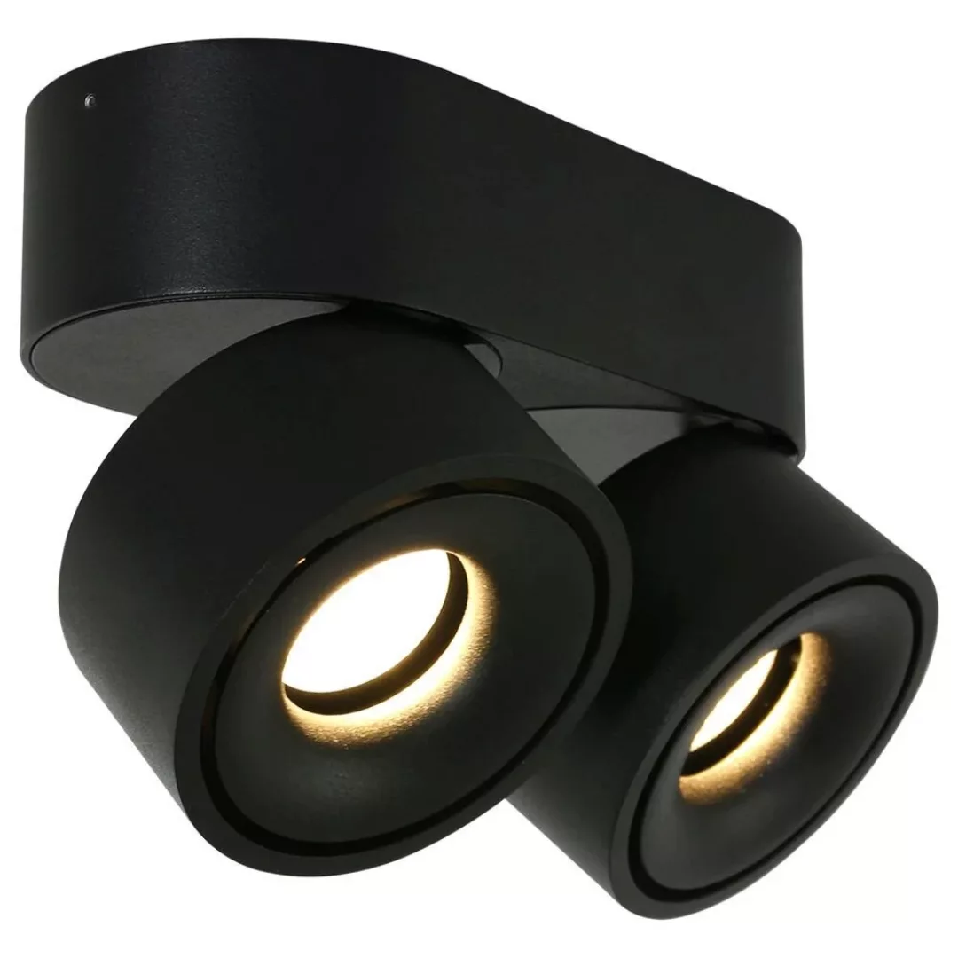 LED Spot Fez Black in Schwarz 2x 8W 1200lm günstig online kaufen