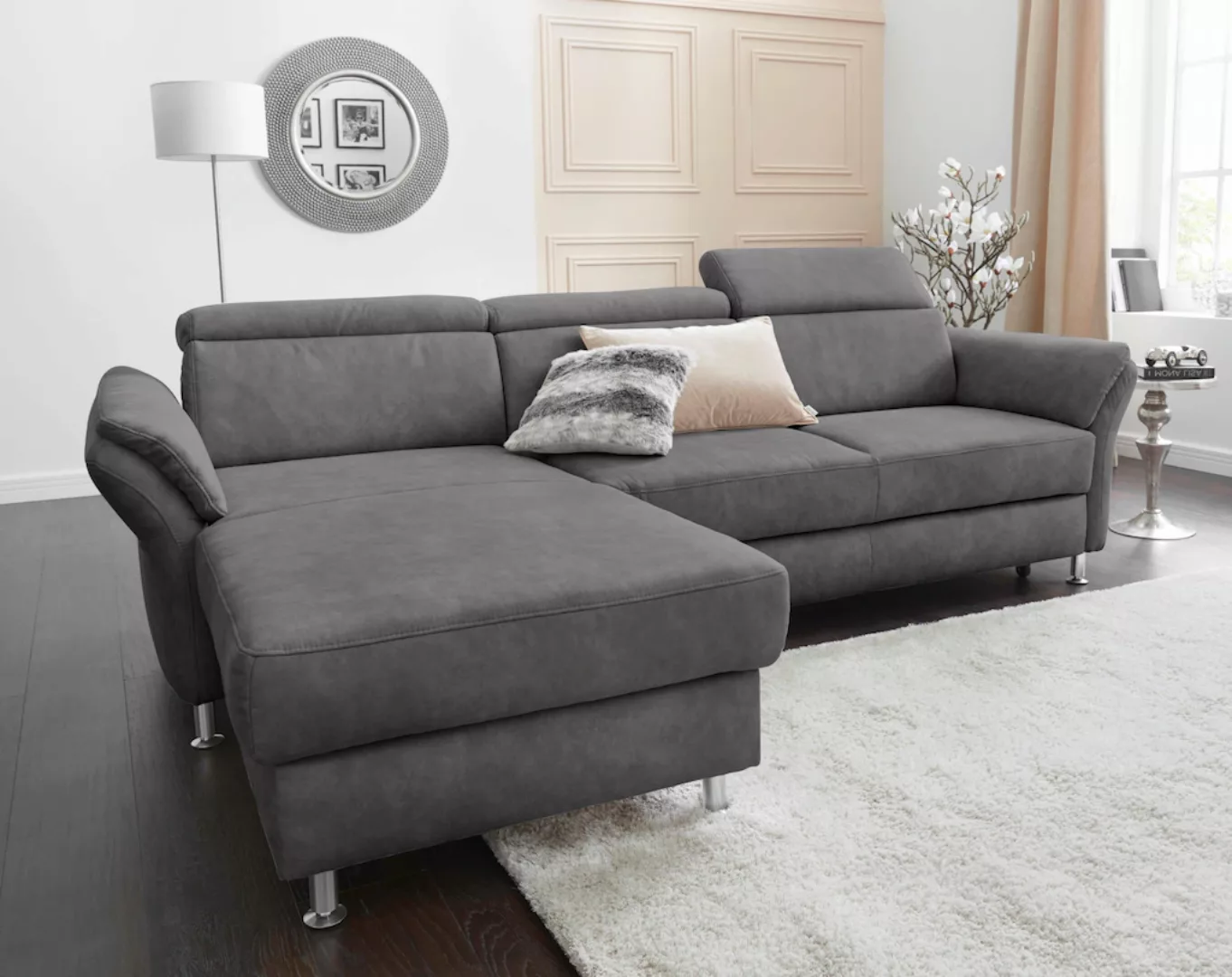 sit&more Ecksofa Avignon L-Form, Kopfteilverstellung, wahlweise mit Bettfun günstig online kaufen