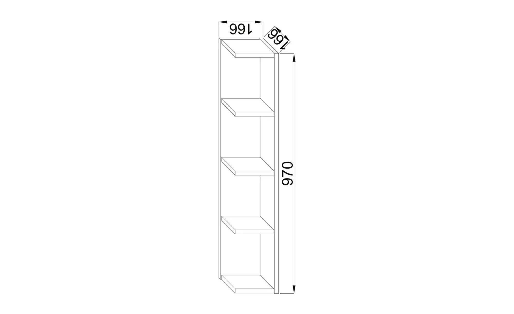 VCM Standregal "VCM Holzregal stehend  platzsparendes Regal  Maße: H. 97 x günstig online kaufen