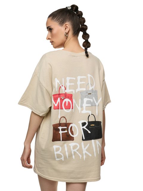 Worldclassca Print-Shirt Worldclassca Oversized Print I NEED MONEY T-Shirt günstig online kaufen