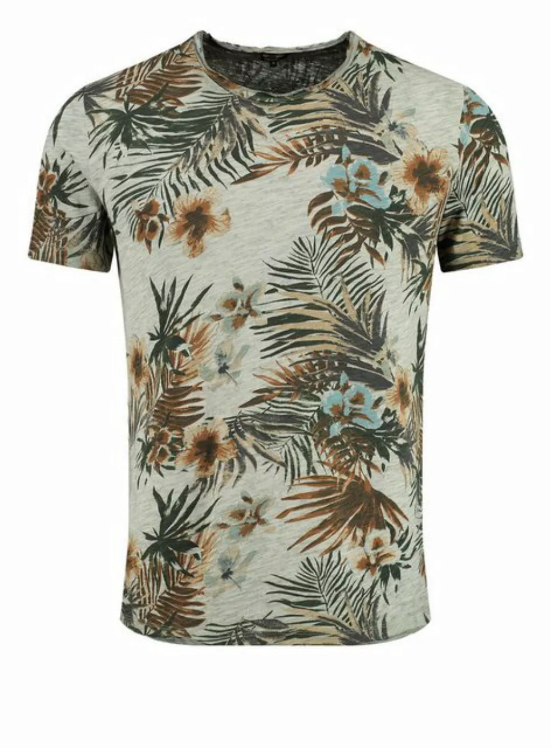 Key Largo T-Shirt T-Shirt Playa Hawaii Flower Printshirt vintage Look MT004 günstig online kaufen