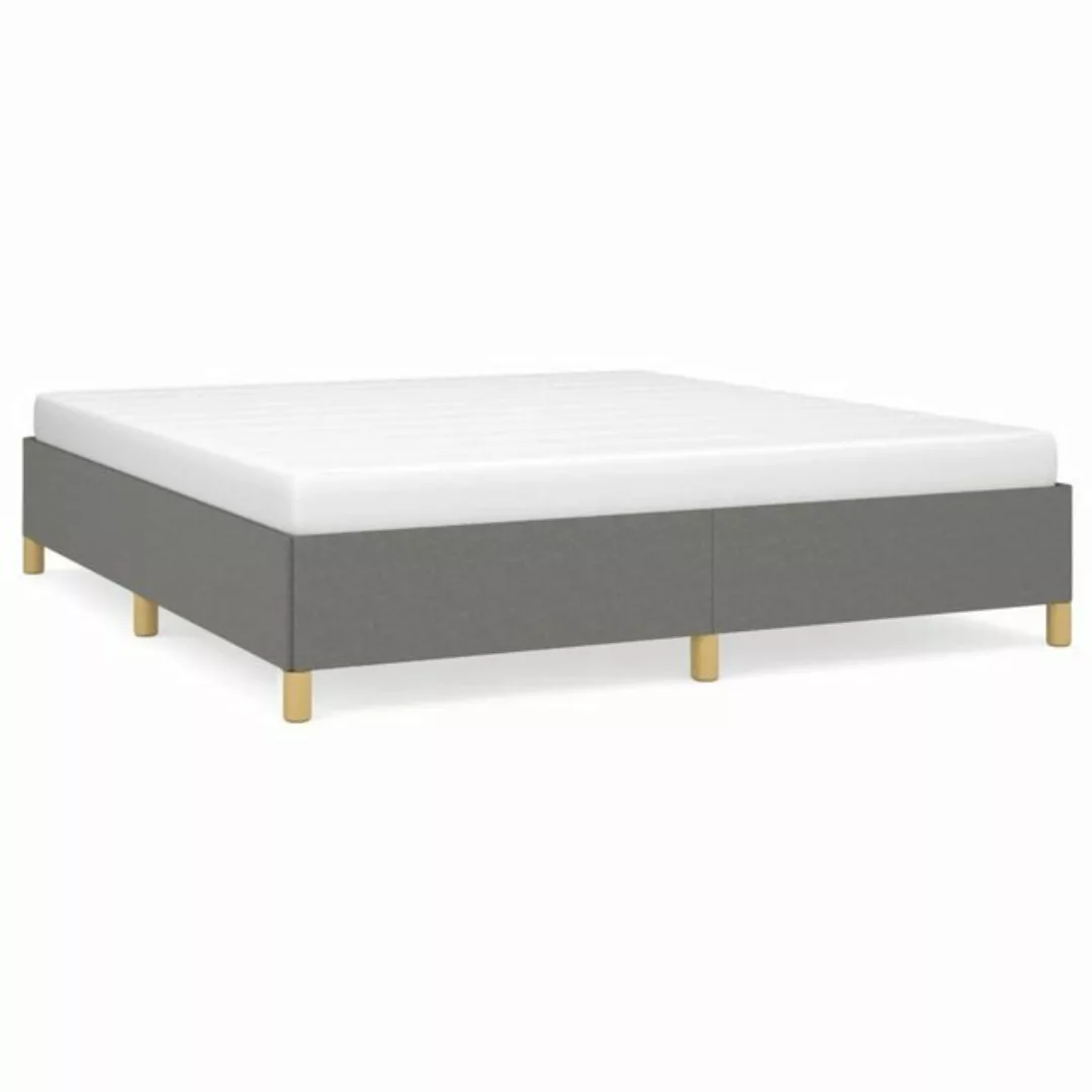 furnicato Bett Bettgestell Dunkelgrau 160x200 cm Stoff günstig online kaufen