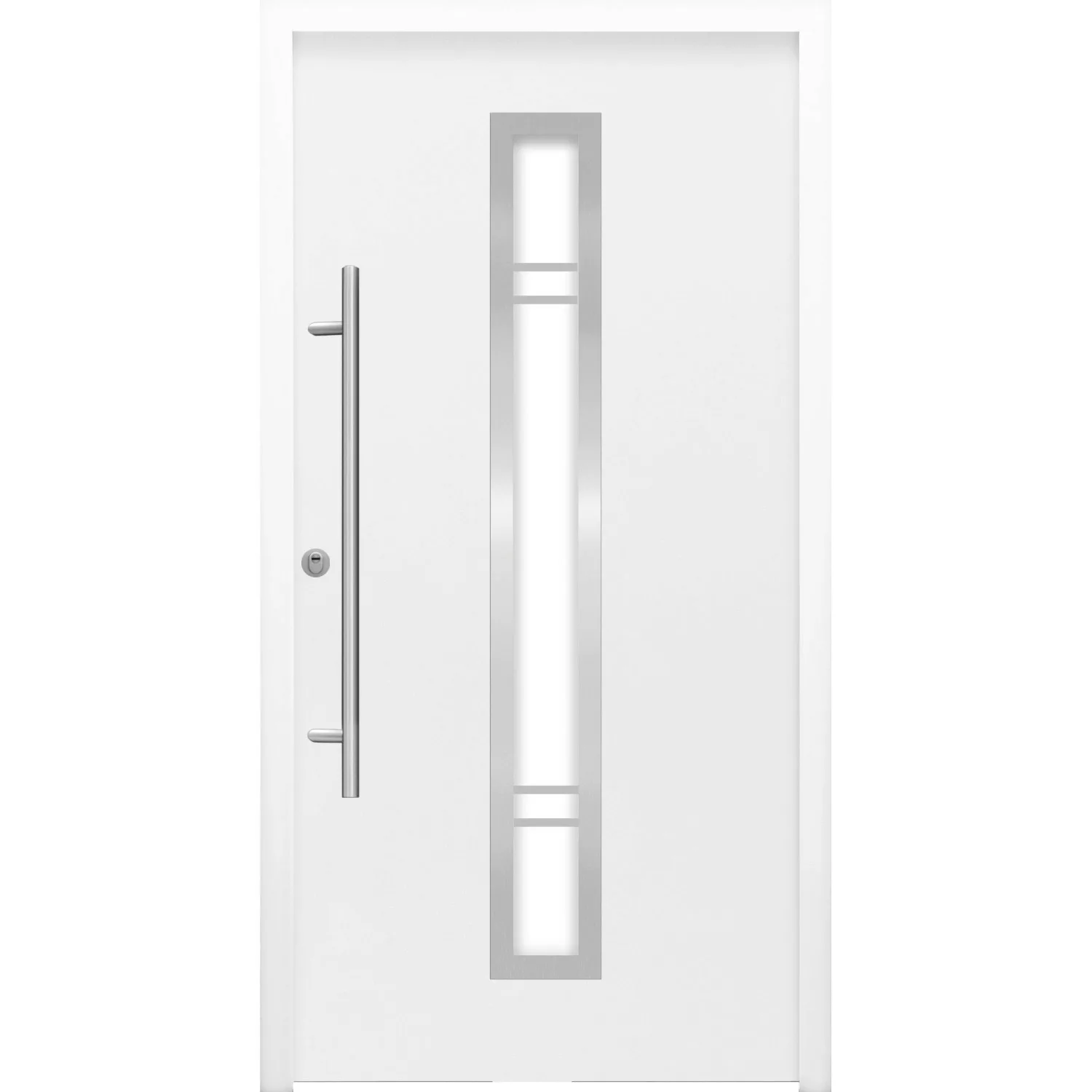 Sicherheits-Haustür ThermoSpace Prime Palermo RC2 Komfort Weiß 100 x 210 cm günstig online kaufen