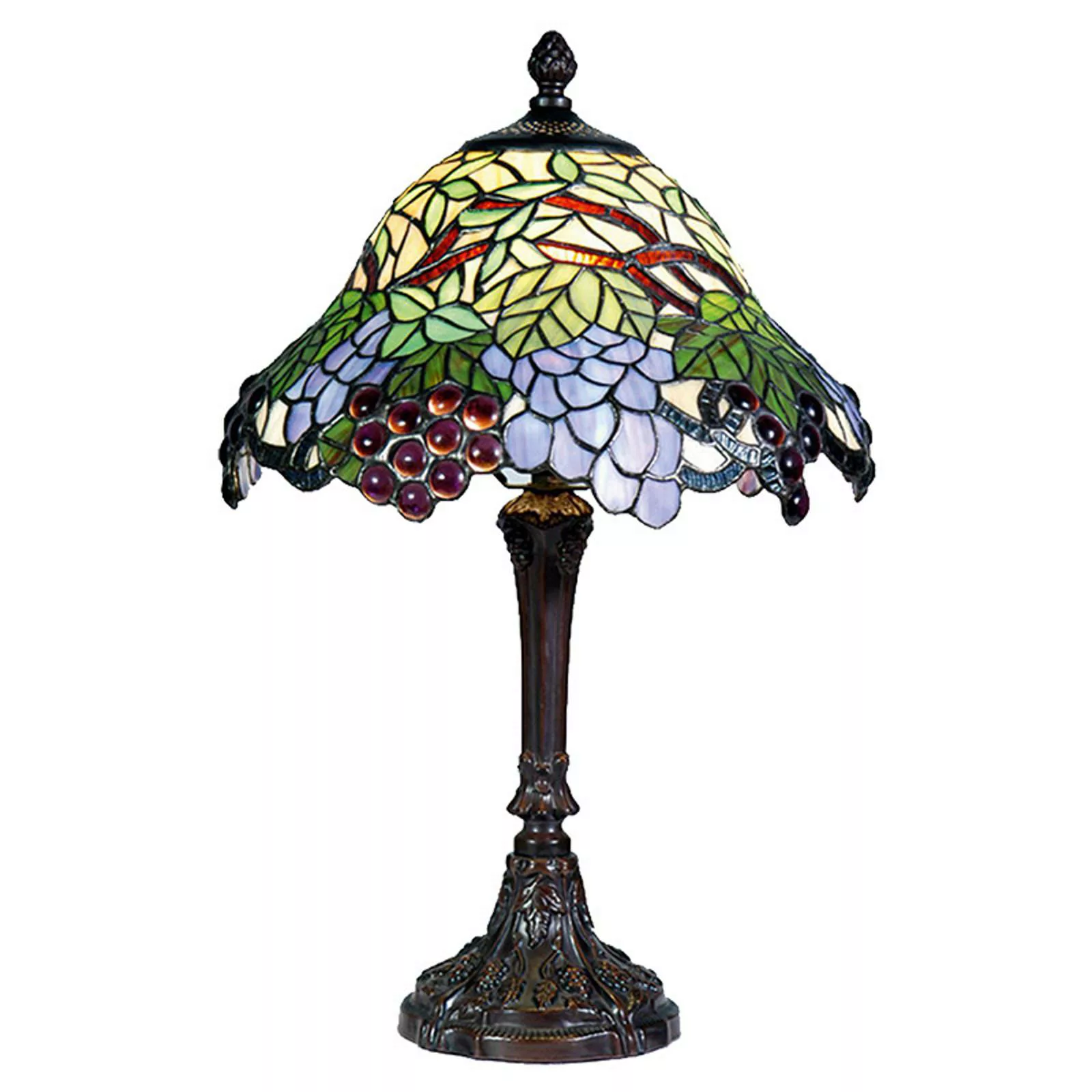 Farbenfrohe Tischleuchte Lotta im Tiffany-Stil günstig online kaufen