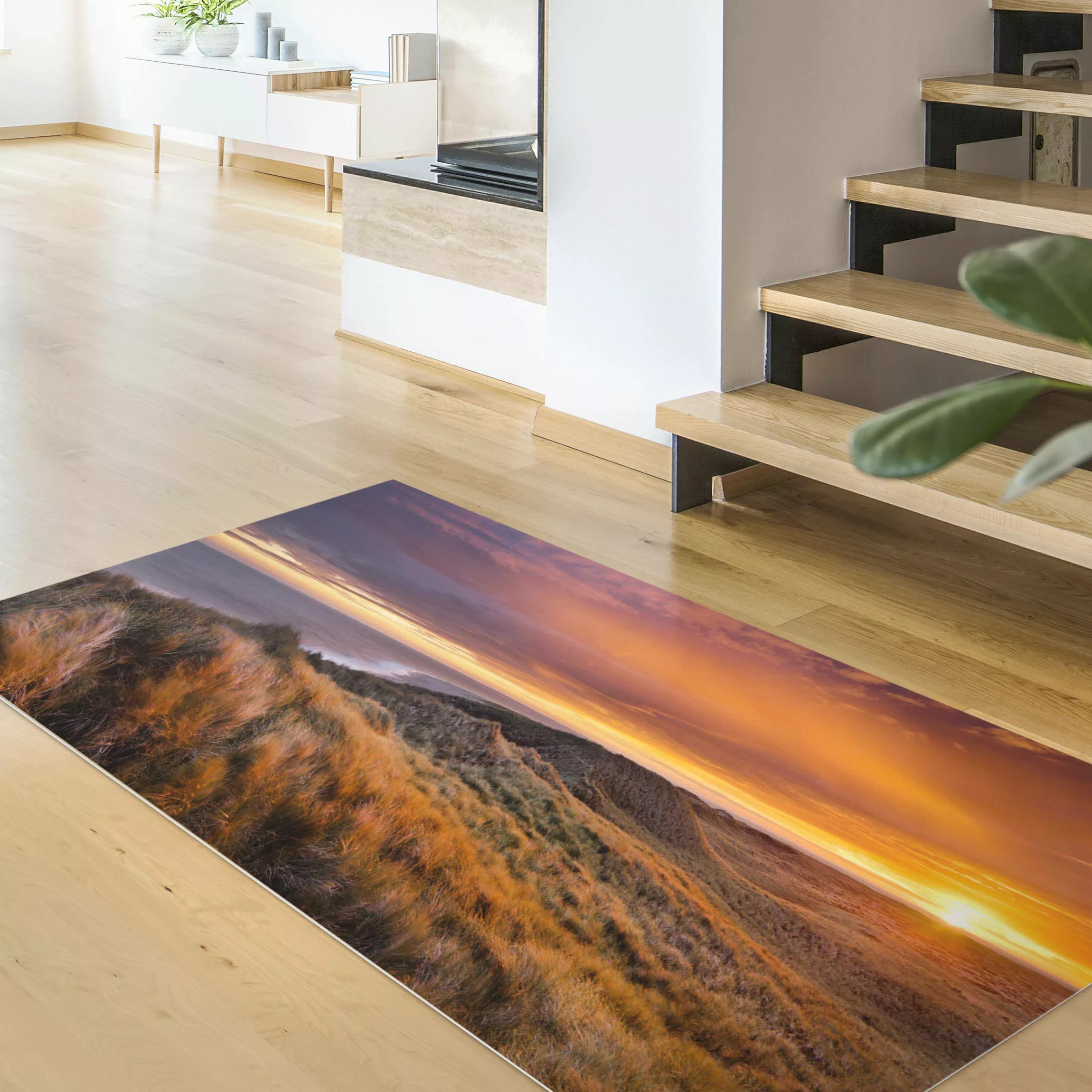 Vinyl-Teppich Sonnenaufgang am Strand auf Sylt günstig online kaufen