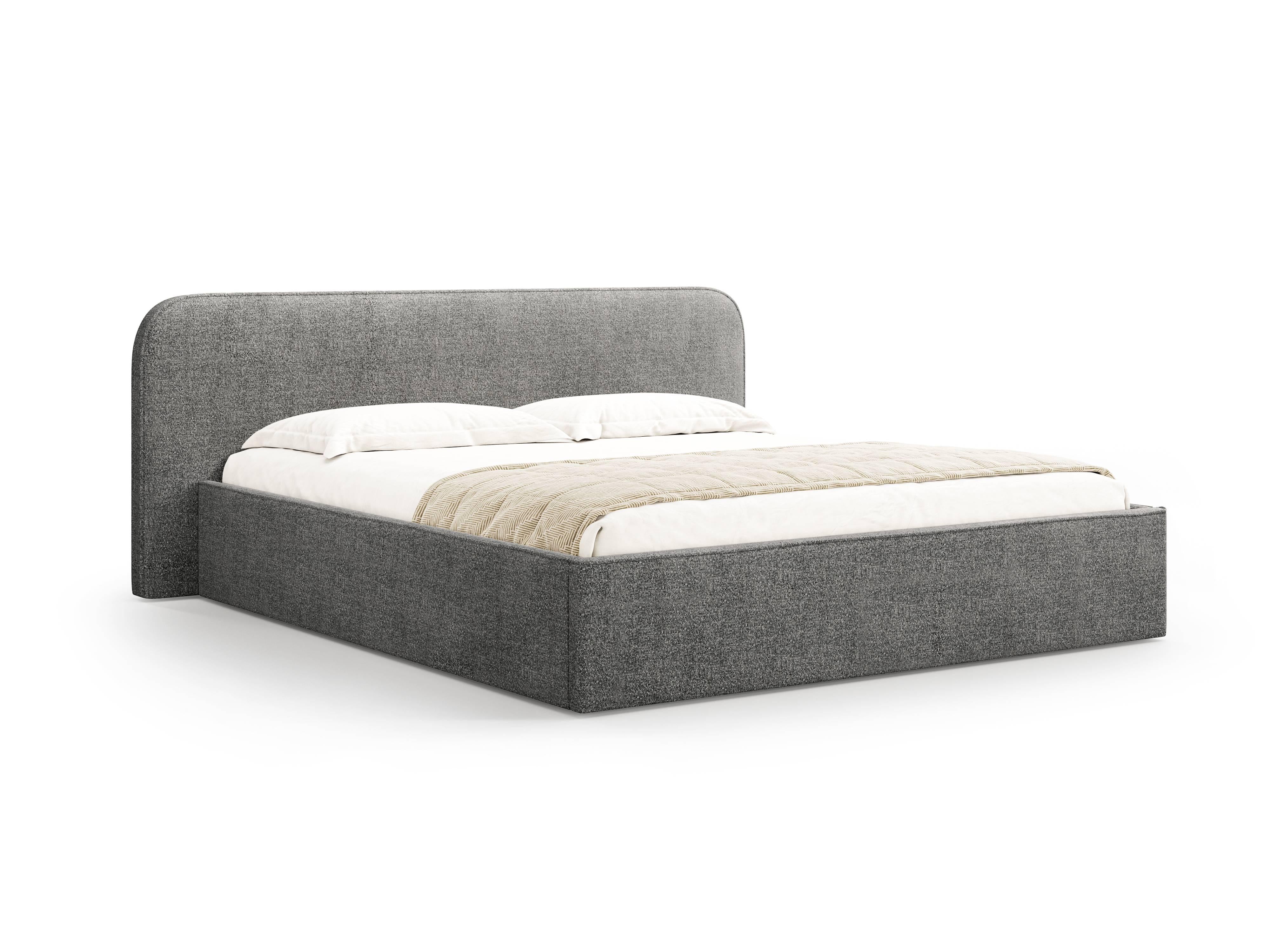 Micadoni | Bettgestell mit Stauraum Elizabeth 200x200 Bouclé günstig online kaufen