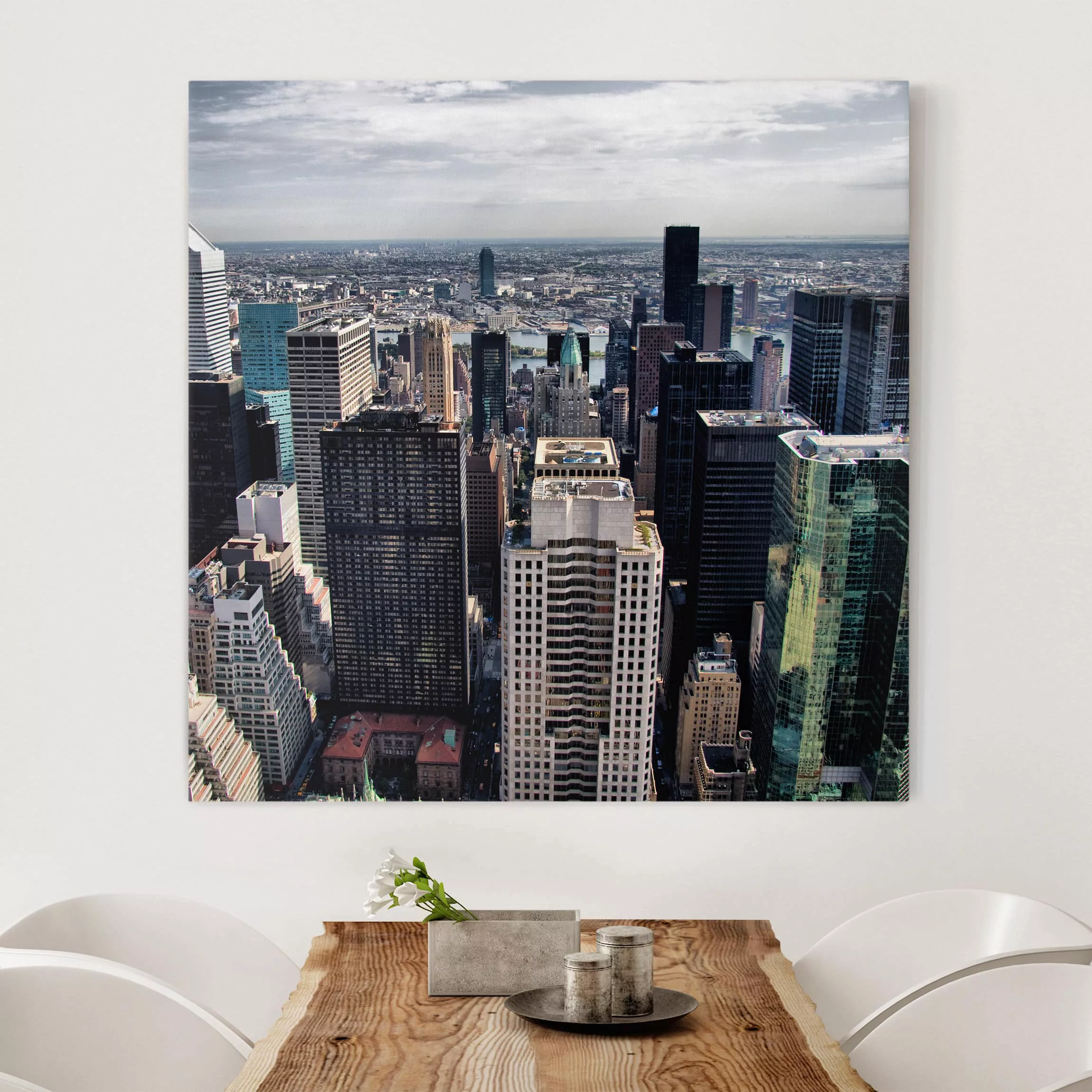 Leinwandbild New York - Quadrat Mitten in New York günstig online kaufen