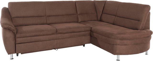 Places of Style Ecksofa "Cardoso L-Form", Federkern, wahlweise mit Bett, Sc günstig online kaufen