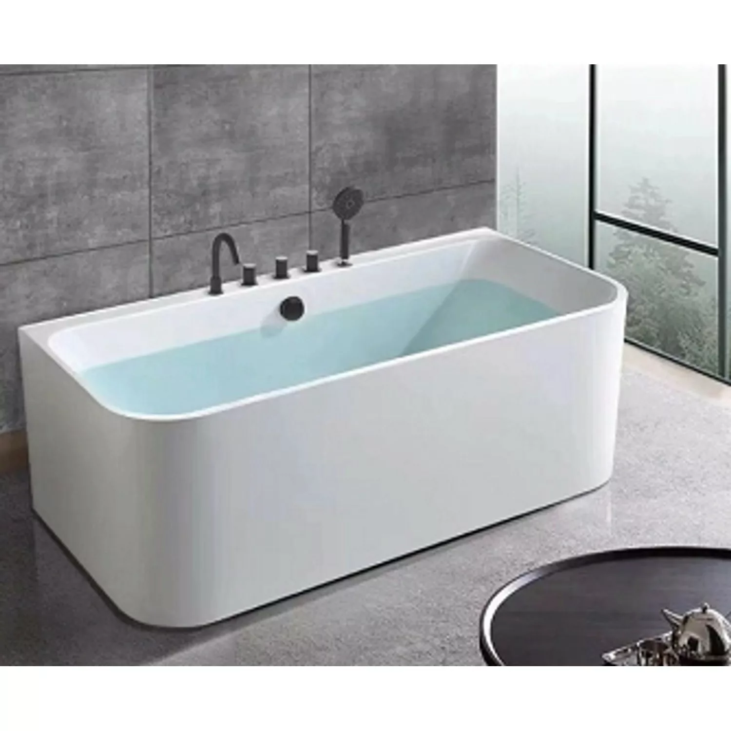 Tronitechnik Badewanne Saria Masse Ca 170 X 80 X 58Cm Wanne Inkl Schwarze A günstig online kaufen