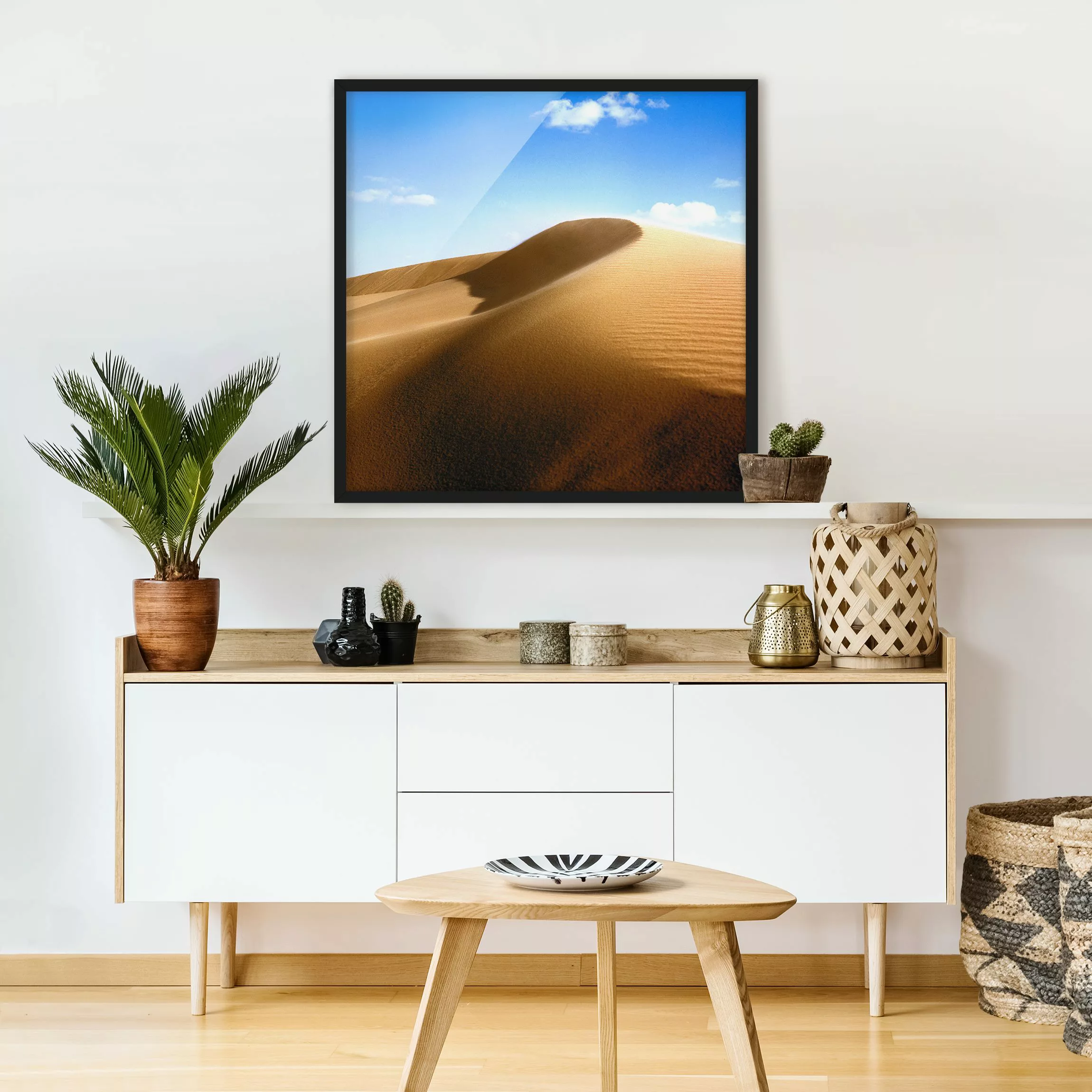 Bild mit Rahmen Natur & Landschaft - Quadrat Fantastic Dune günstig online kaufen