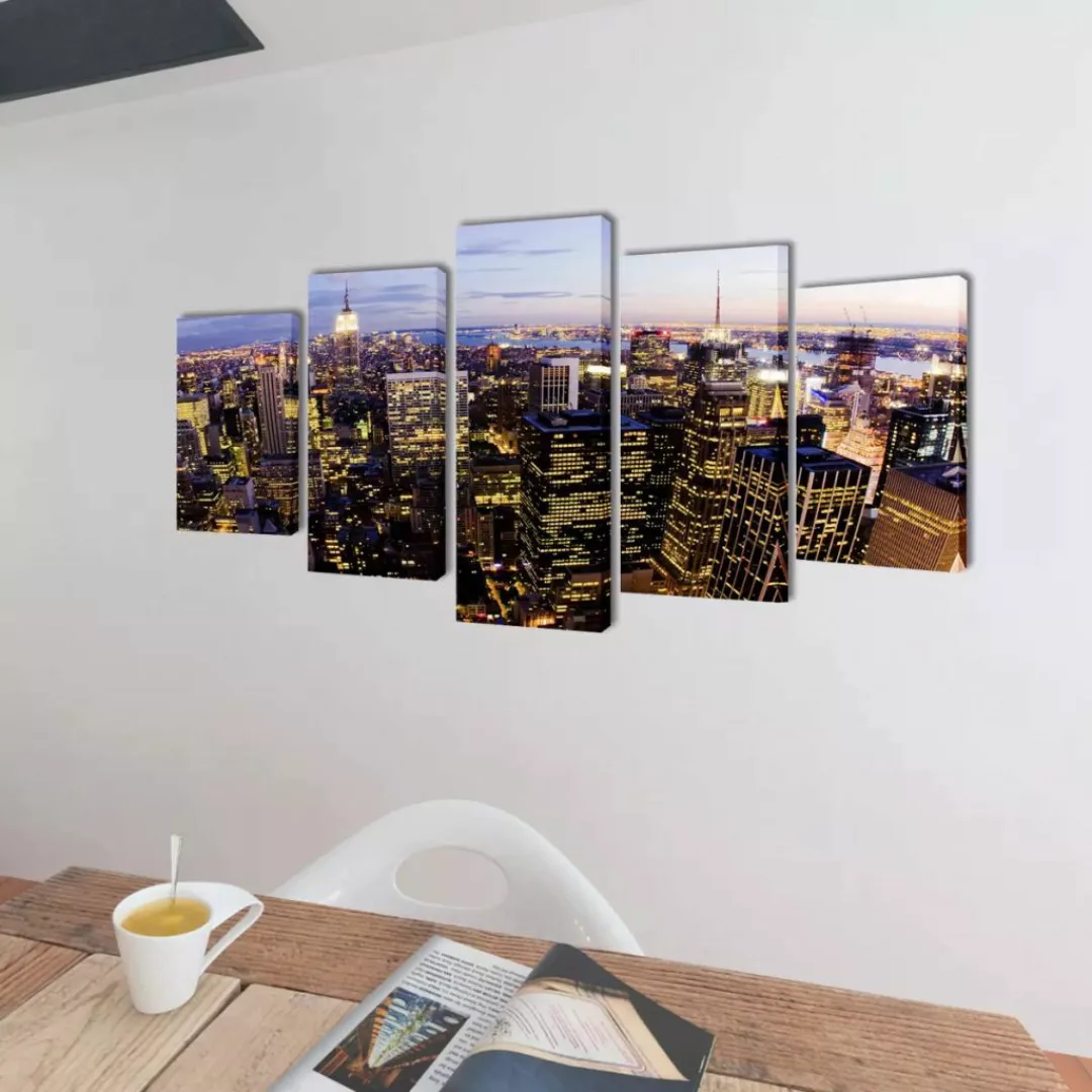 Bilder Dekoration Set Vogelperspektive Auf New York 200 X 100 Cm günstig online kaufen
