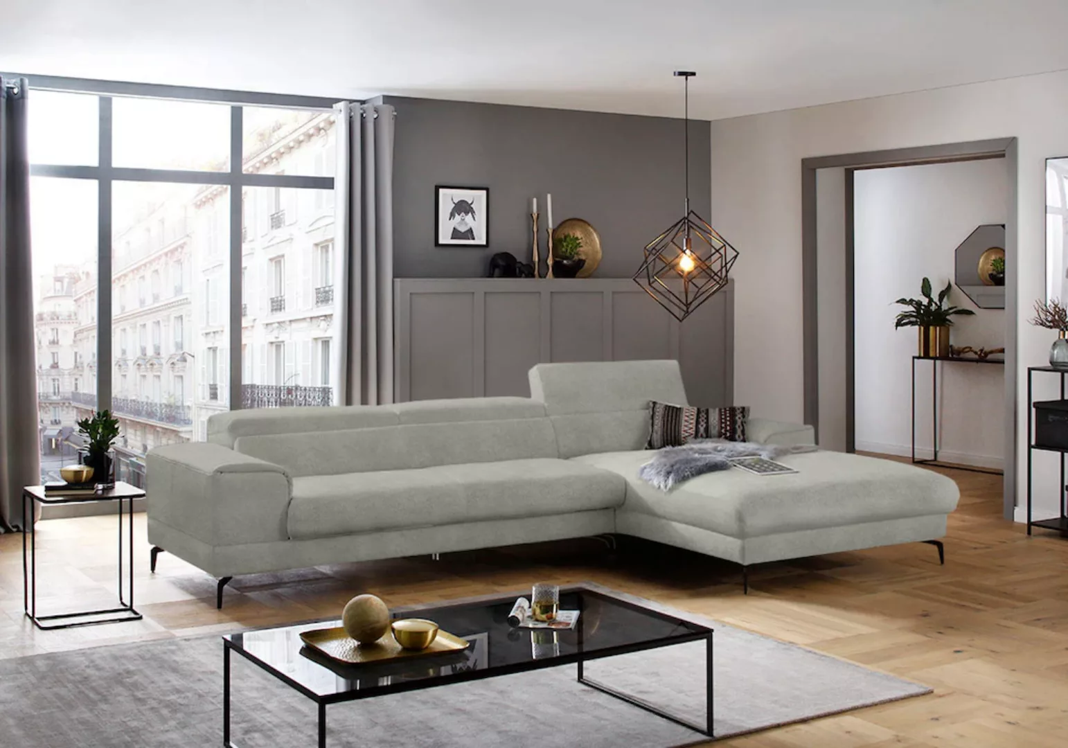 W.SCHILLIG Ecksofa "piedroo, Designsofa mit tollem Sitzkomfort, bequem, L-F günstig online kaufen