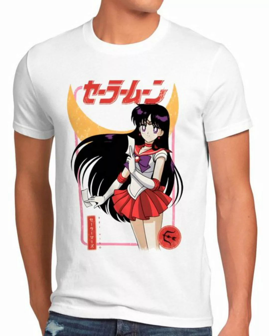 style3 Print-Shirt Herren T-Shirt Mars Rei Hino sailor moon anime manga cos günstig online kaufen