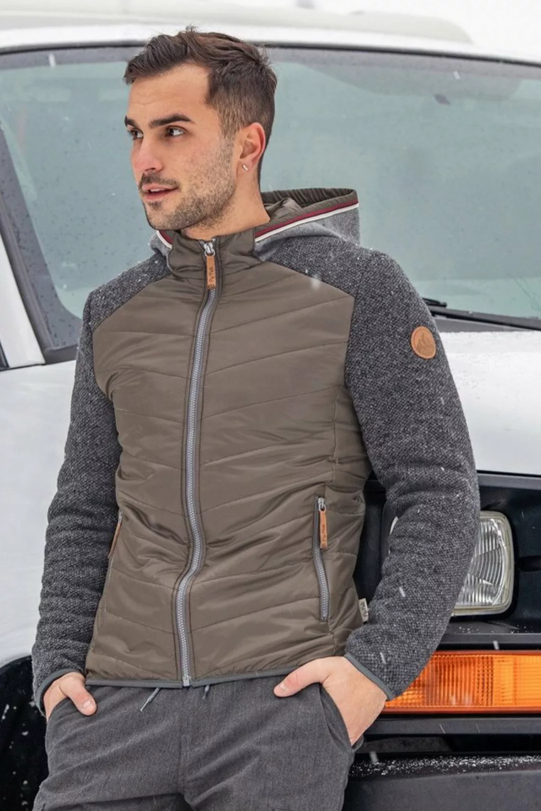 Piz Palü Outdoorjacke Steppjacke Herren - TEUBLITZ- oliv/anthrazit günstig online kaufen