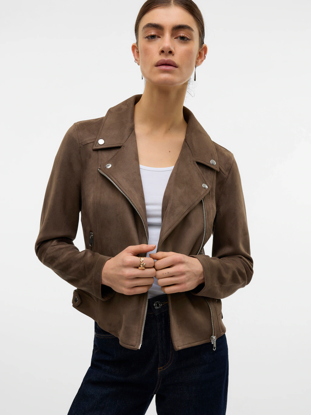 Vero Moda Lederimitatjacke "VMJOSE SHORT FAUX SUEDE JACKET NOOS" günstig online kaufen