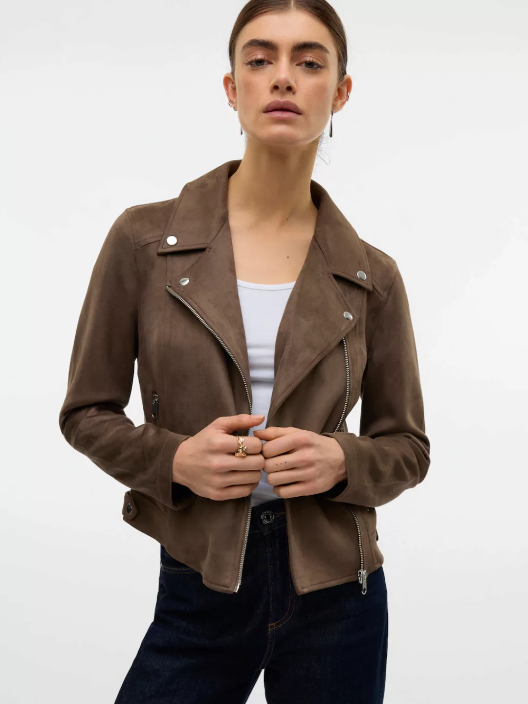 Vero Moda Lederimitatjacke "VMJOSE SHORT FAUX SUEDE JACKET NOOS" günstig online kaufen