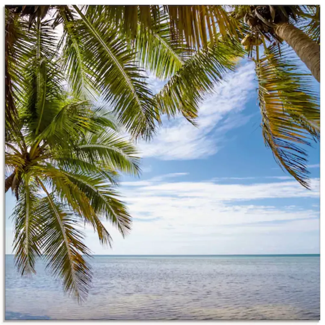 Artland Glasbild "Florida Keys Das Meer", Bäume, (1 St.) günstig online kaufen