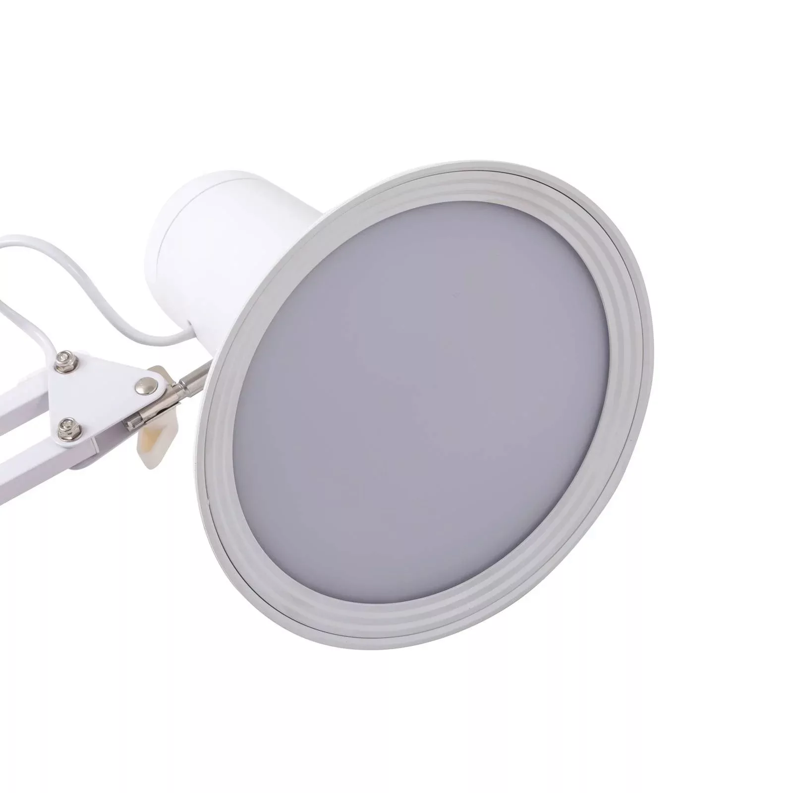Lindby Undra LED-Klemmleuchte, weiß, dimmbar, justierbar günstig online kaufen