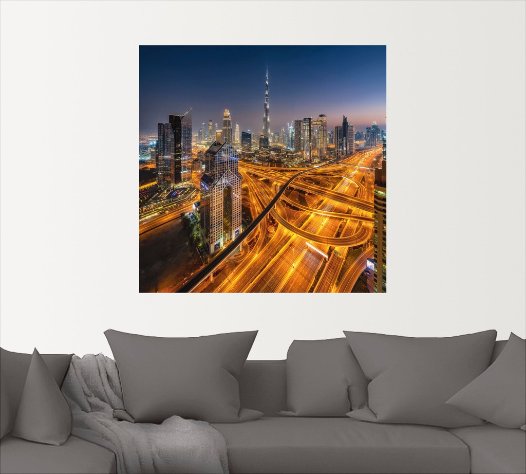 Artland Wandbild "Skyline Dubai", Bilder von Asien, (1 St.), als Alubild, O günstig online kaufen