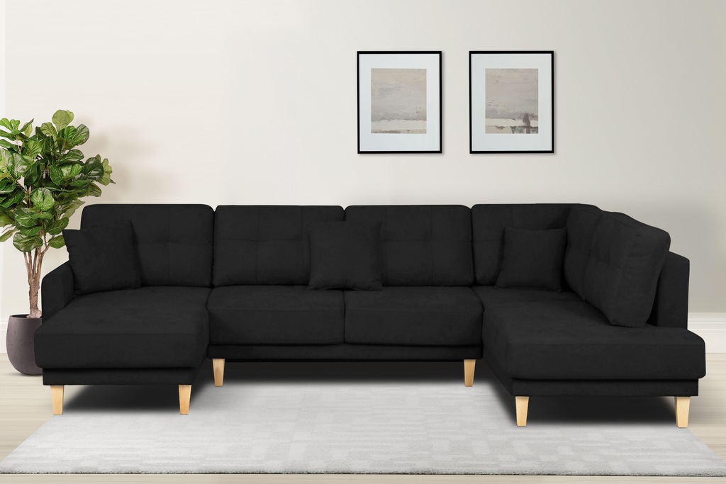 Home affaire Wohnlandschaft "TRIPLO U-Form wahlweise mit Schlaffunktion, B/ günstig online kaufen