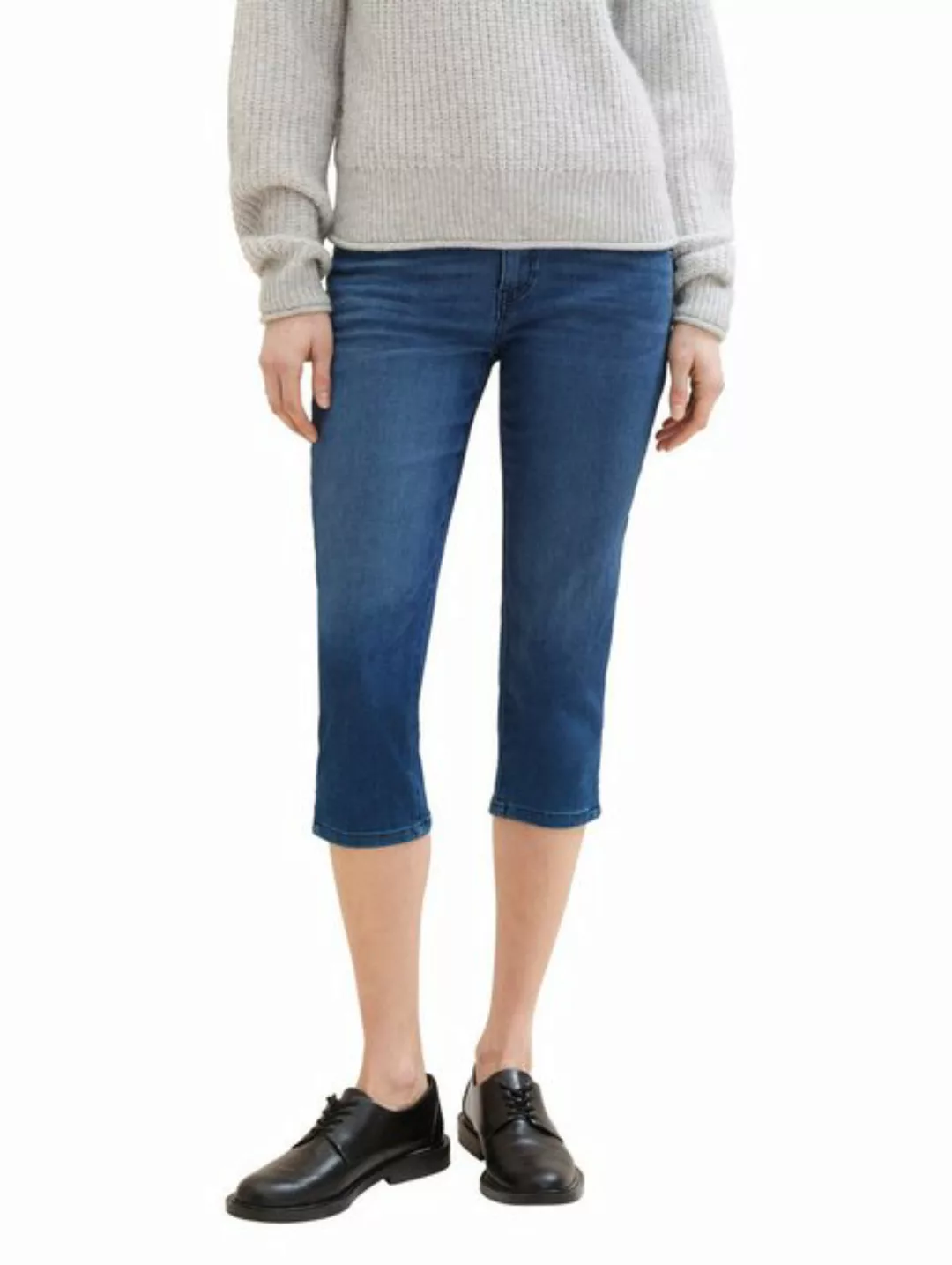 Tom Tailor Damen Caprijeans KATE - Slim Fit - Blau günstig online kaufen