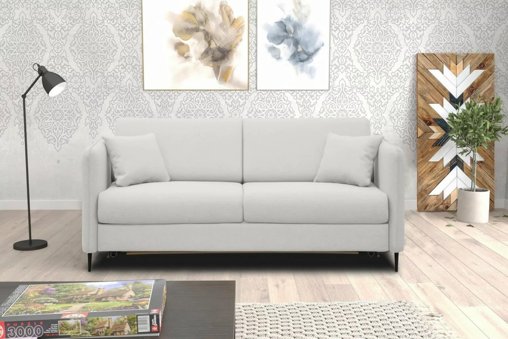 Stylefy 3-Sitzer Arnold, Sofa, 2-Sitzer, mit Bettfunktion, frei im Raum ste günstig online kaufen