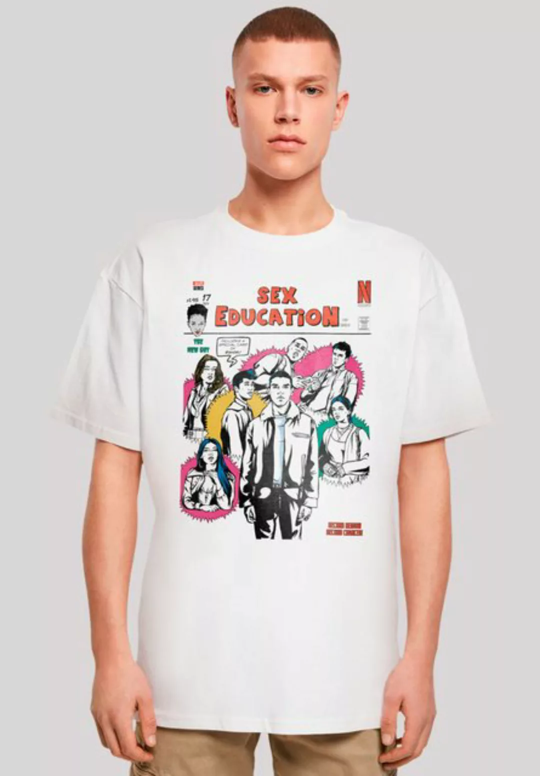 F4NT4STIC T-Shirt Sex Education Magazine Cover Netflix TV Series Premium Qu günstig online kaufen