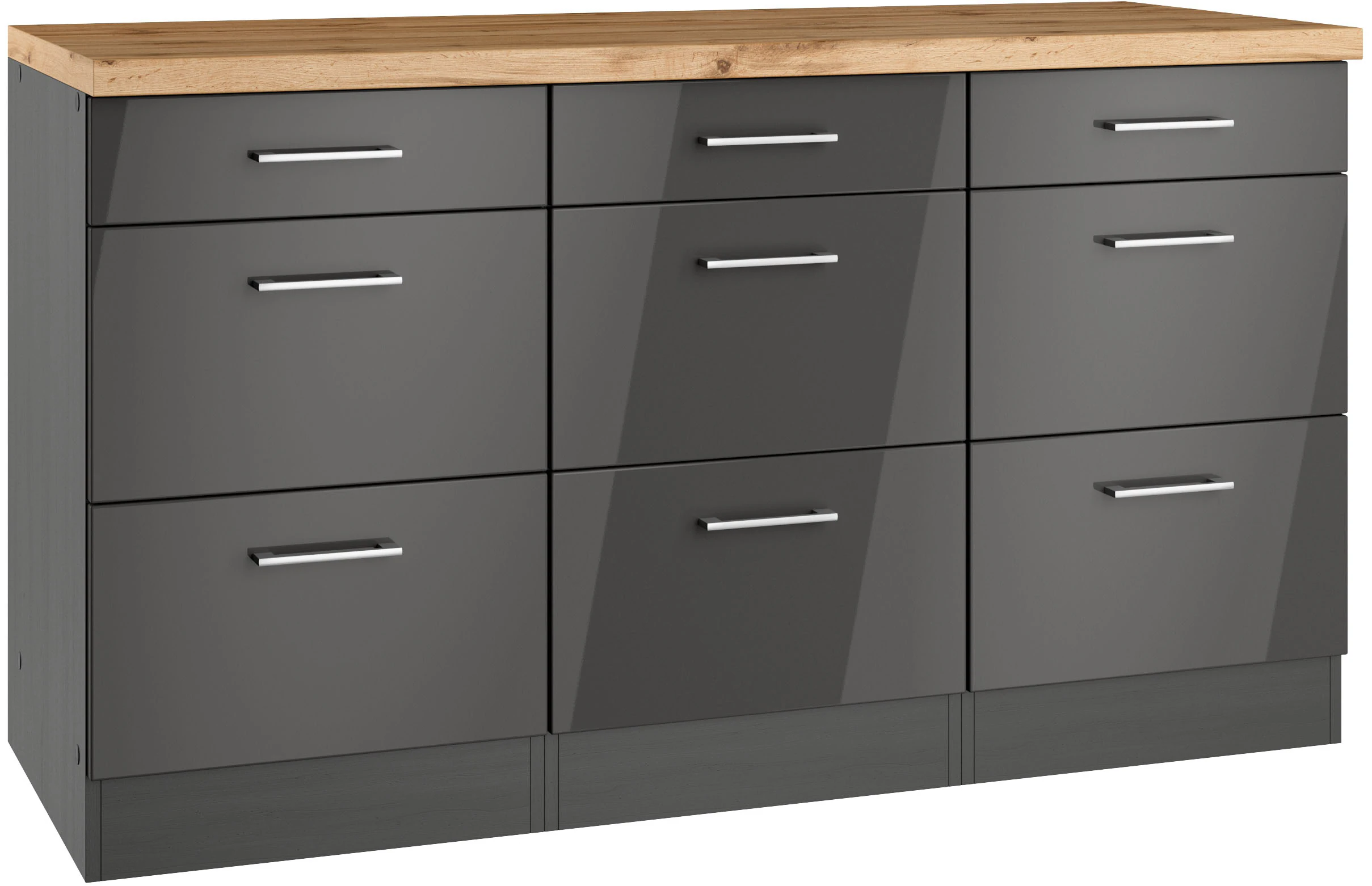 KOCHSTATION Unterschrank "KS-Milan", HELD Möbel,Auszugschrank 150 cm, matte günstig online kaufen