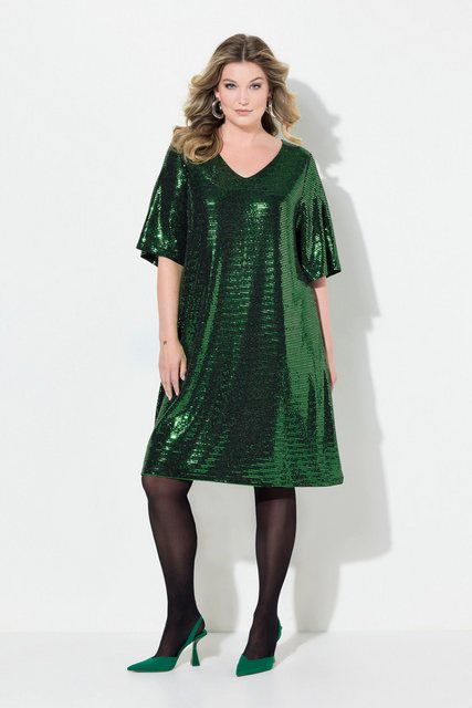 MIAMODA Partykleid Kleid A-Linie Pailletten-Optik 3/4-Ärmel günstig online kaufen