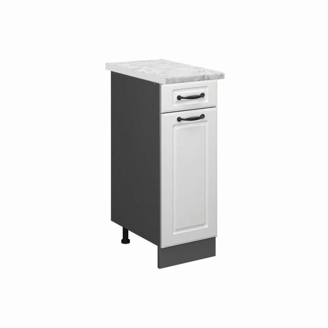 Vicco Unterschrank R-Line, Weiß Landhaus/Anthrazit, 30 günstig online kaufen