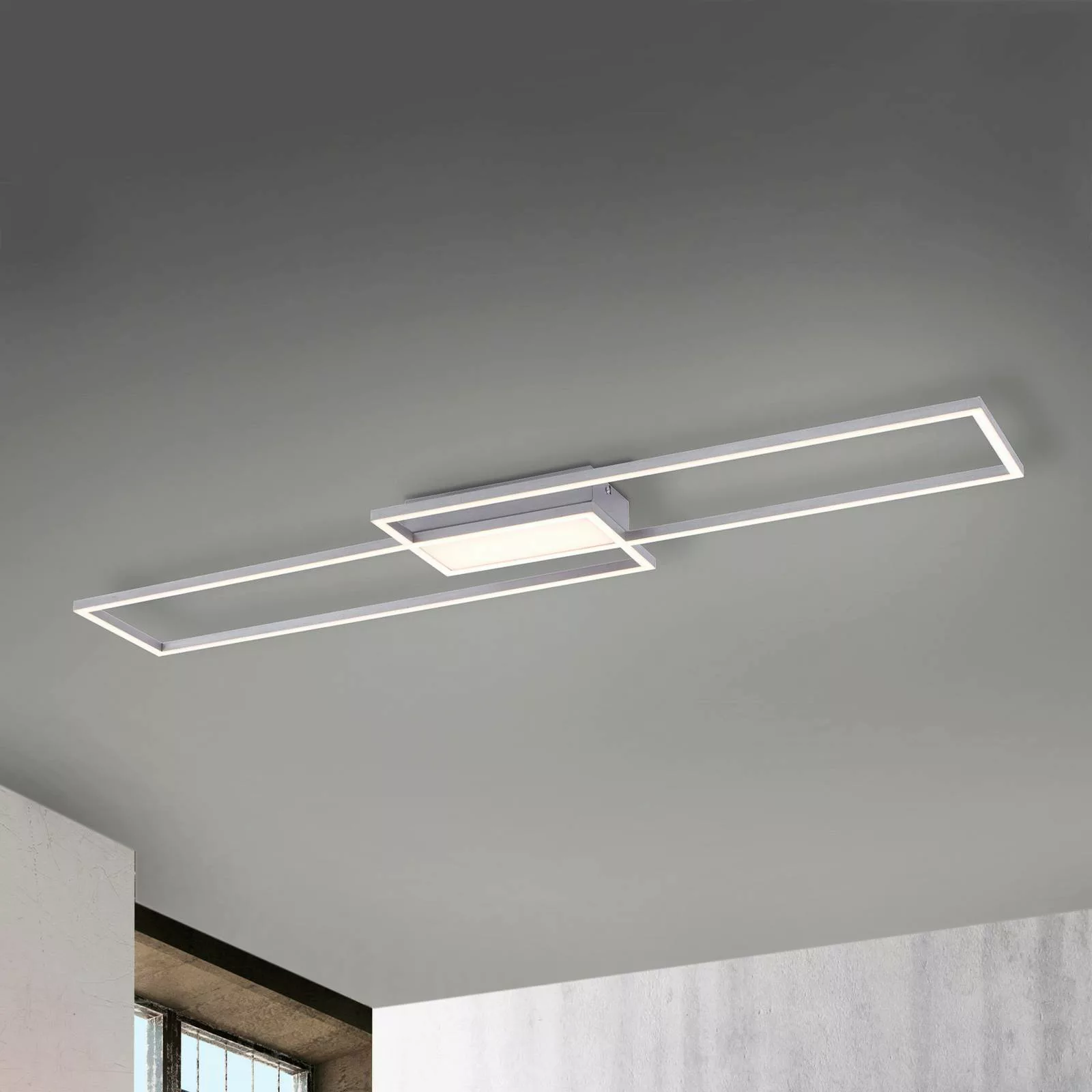 LED-Deckenleuchte Asmin Stahl 109,5 cm x 25,7 cm CCT 2700 K - 5000 K günstig online kaufen