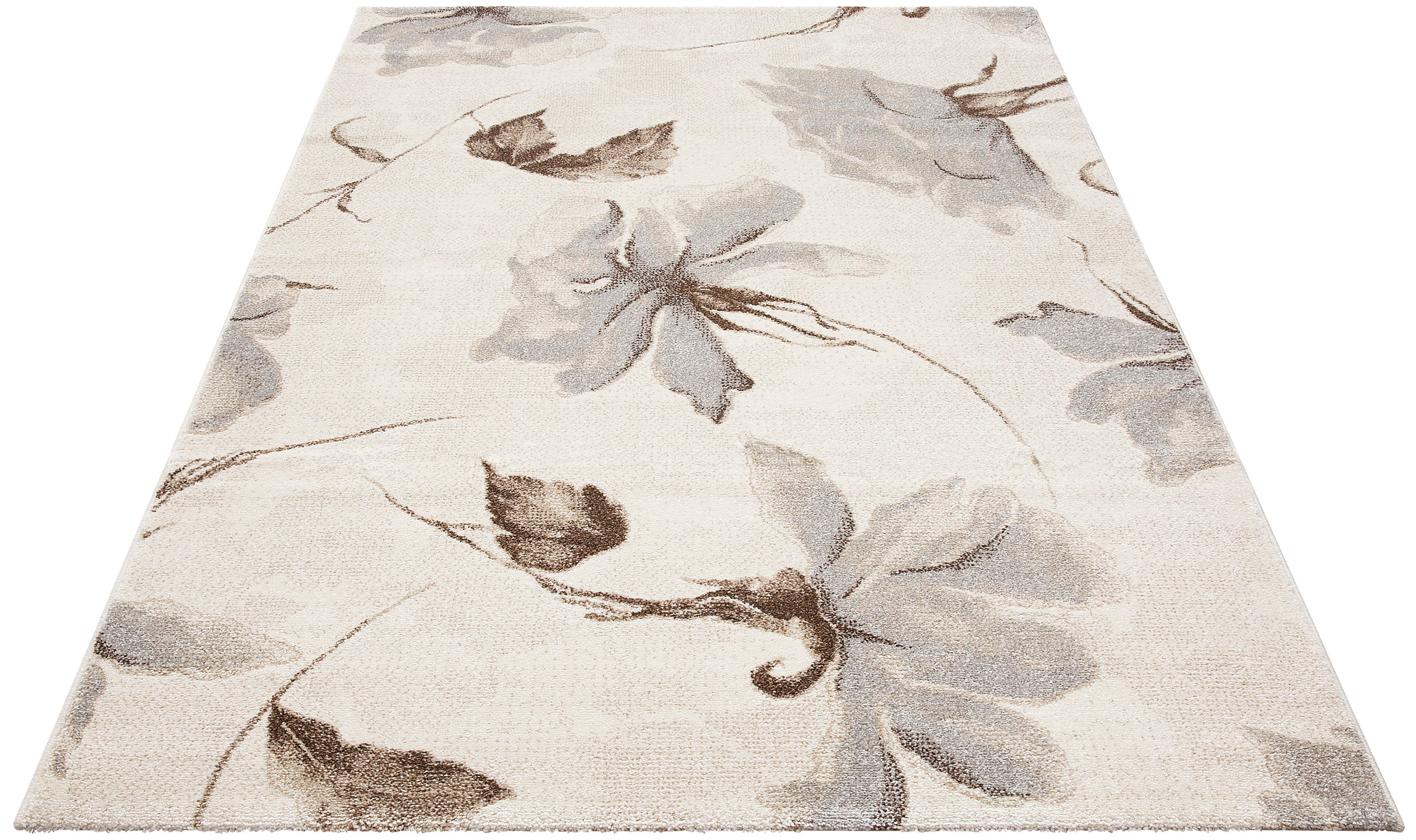 my home Teppich "Sofia", rechteckig, Blumen Design, flacher Teppich, floral günstig online kaufen