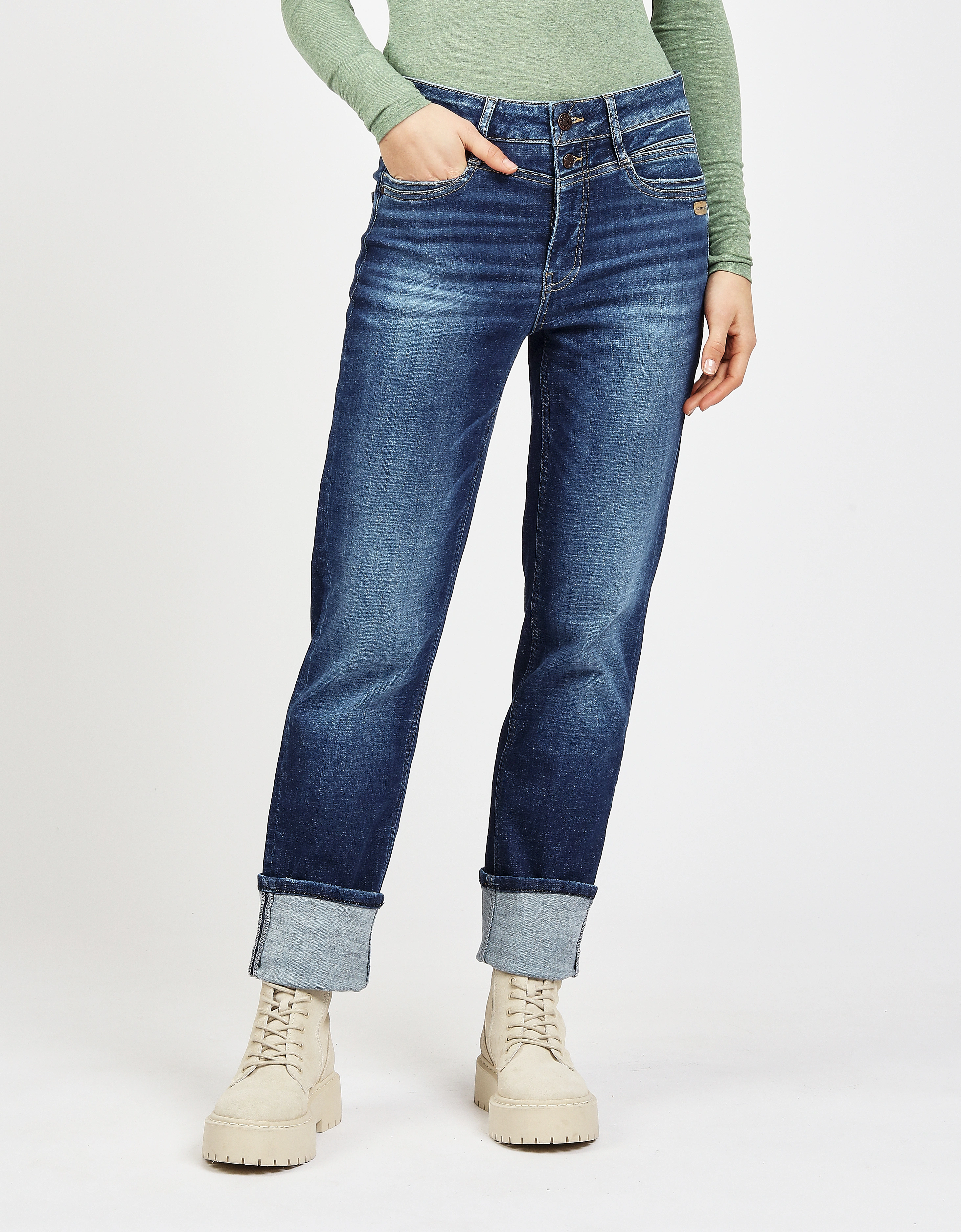 GANG Straight-Jeans "94STACY", mit zusätzlicher Passe vorn günstig online kaufen