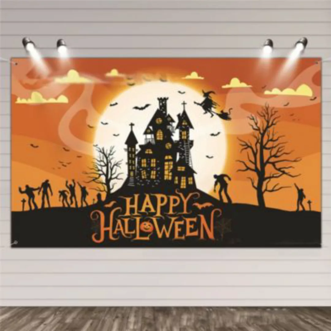 Vicabo Halloween Dekoration Banner Hintergrund Fotografie Fotohintergrund P günstig online kaufen