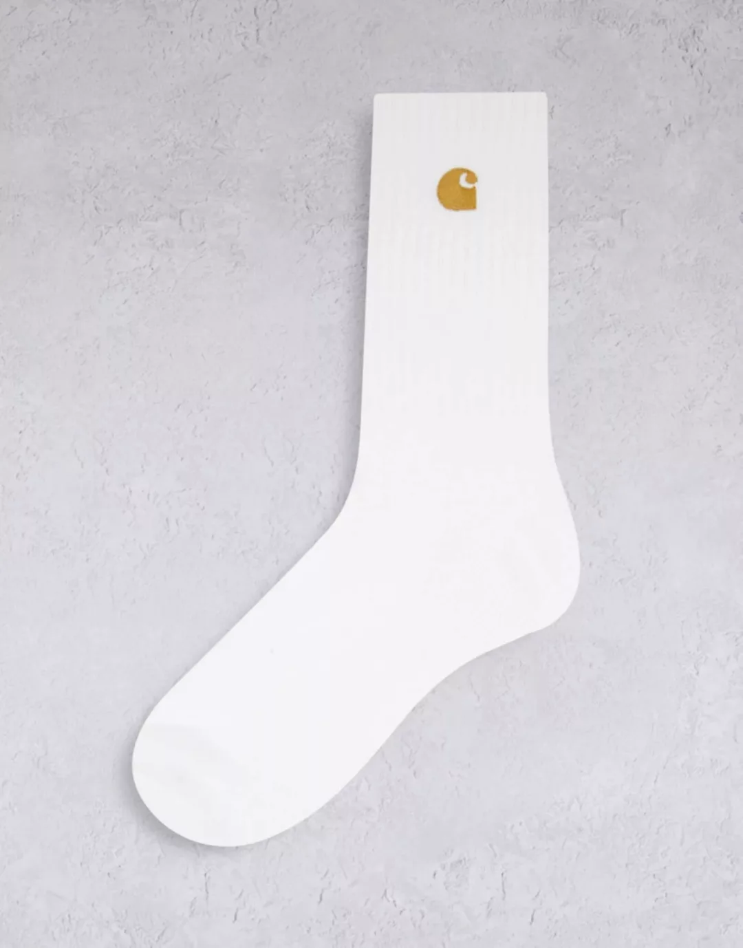 Carhartt WIP – Chase – Socken in Weiß günstig online kaufen