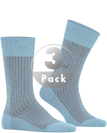 FALKE Uptown Tie Herren Socken, 41-42, Blau, Ajour, Baumwolle, 12437-678804 günstig online kaufen